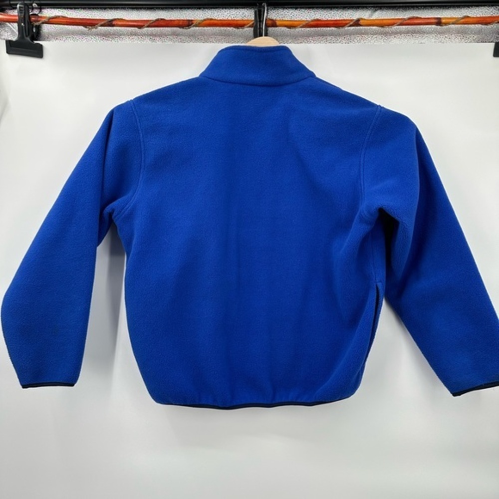LL Bean Vintage made royal blue‎ full zip Sherpa fleece outdoors vest M